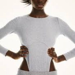 Zara high cut bodysuit